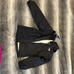North Face size 7/8 black wind breaker jacket
